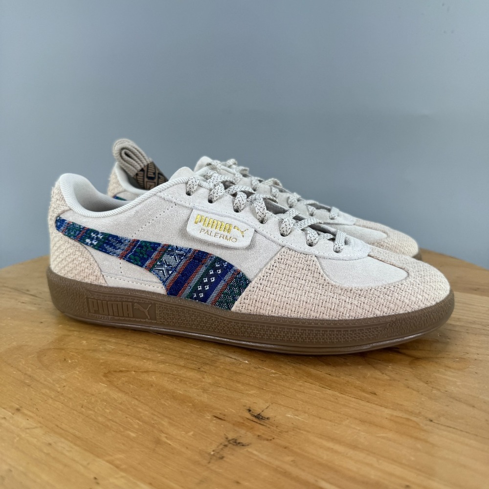 Mens 7 / Womens 8.5 - Puma Palermo Quaint Craft Shoes Beige Tan Sneakers NEW